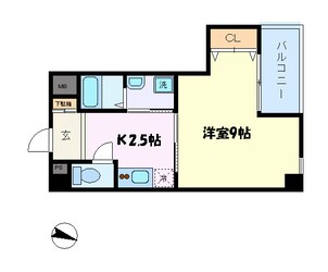 アクアプレイス新神戸駅前の物件間取画像